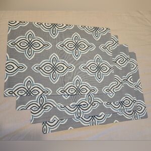 MasterCuisine Turquoise, Gray, White Placemats - Set of 4